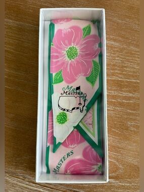 ⛳️ 🌸NEW 2026 The Masters Dogwood Silk Twilly / Twirly Scarf